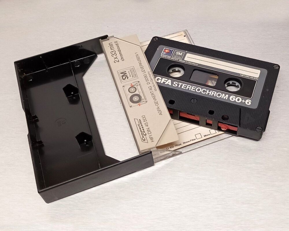 Cassette De Musique Vintage Modèle De Boîtier De Cassette Audio